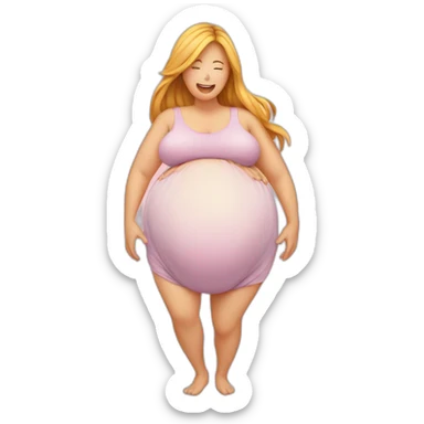 pregnant stomach sticker