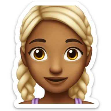 Hyperpigmentation girl sticker