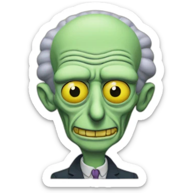 Mr burns sticker