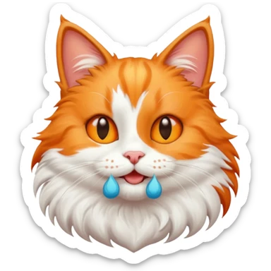 Happy,lovely and fun cat sticker