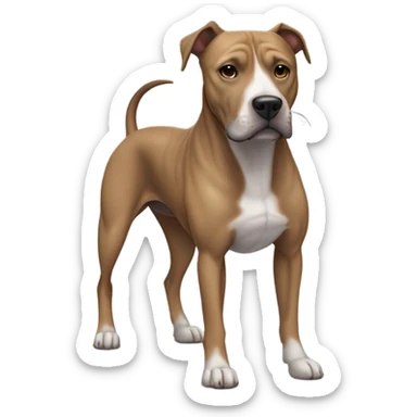 Pitbull greyhound mix sticker