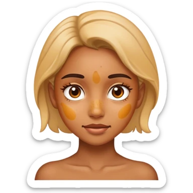 hyperpigmentation girl sticker