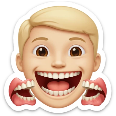 caries of tooth friendly cuty sticker