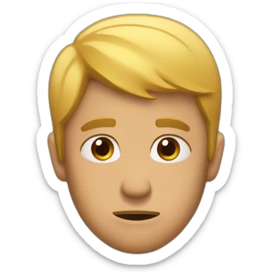 man feel ashamed sticker