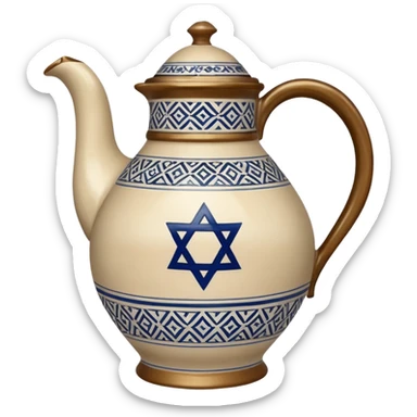 jewish water jug sticker