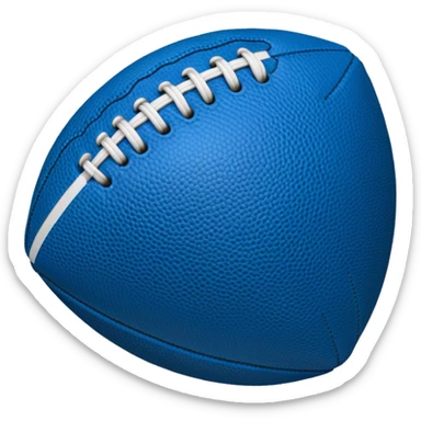 blue american football ball sticker