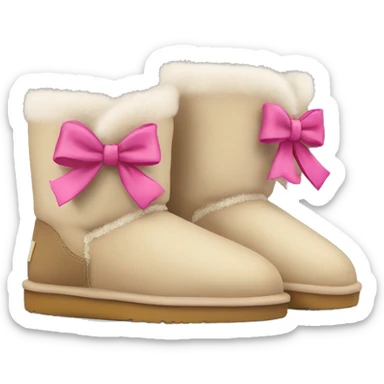 Uggs with bows sticker