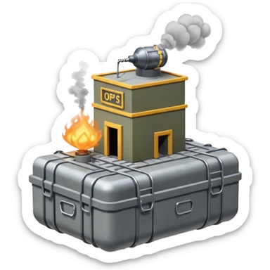 Emojis to fit in with the game hell let loose - garrisons, outposts, smoke, tanks, supply drops, airheads sticker