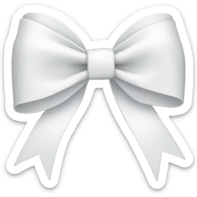 White coquette bow  sticker