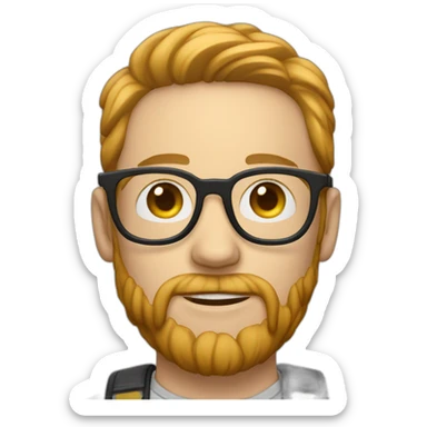 white-skin-guy-giving-a-flower-dark-hair-with-hipster-glasses sticker