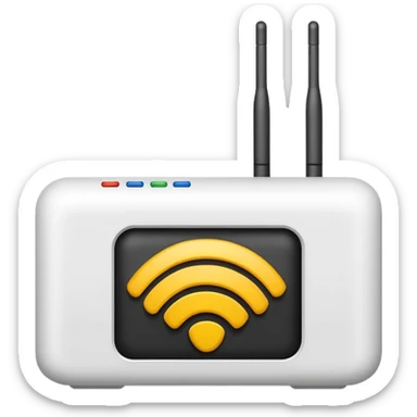 internet wifi modem sticker