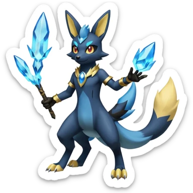 Umbreon-Lucario-Manectric-Zeraora-fusion, full body sticker