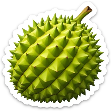 Emoji durian sticker