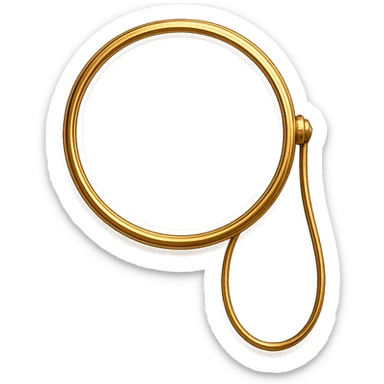 a monocle, detailed, elegant, gold rim, classic style sticker