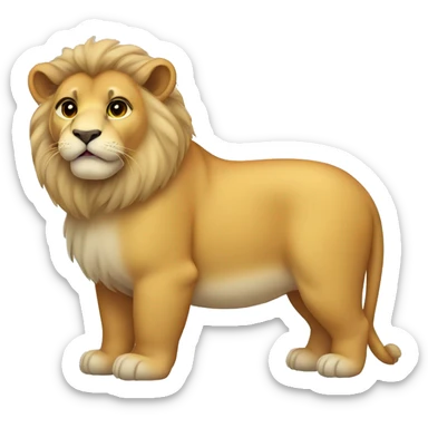 Small lion chub sticker