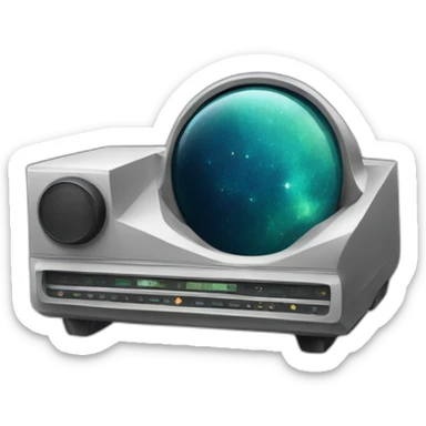 radio cosmos sticker