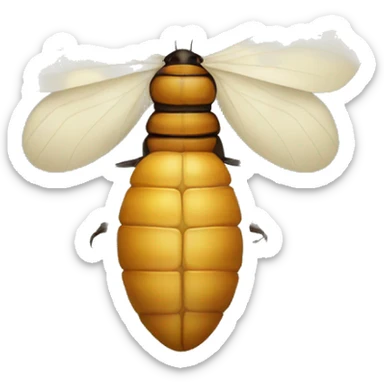insect emerging from cocoon  sticker