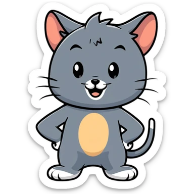 Tom and Jerry friends sticker