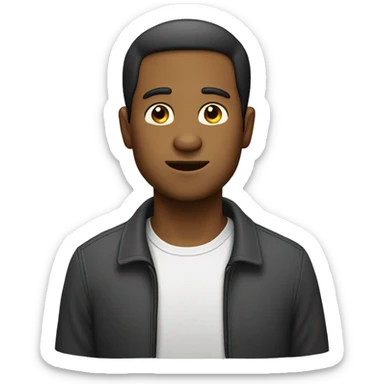 Homme a sans habit du haut au bas sticker