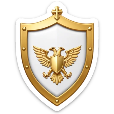 dominus' emblem holy shield sticker