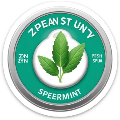 Zyn spearmint snus sticker