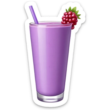 Bol de smoothie violet pastel et blanc sticker