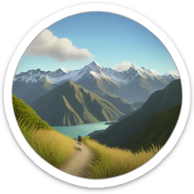 hike new zealand sticker