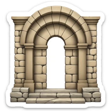 arch in a doorway sticker