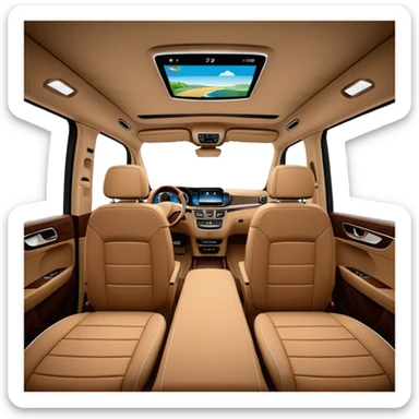 Mercedes Benz V Class Spacious cabin sticker