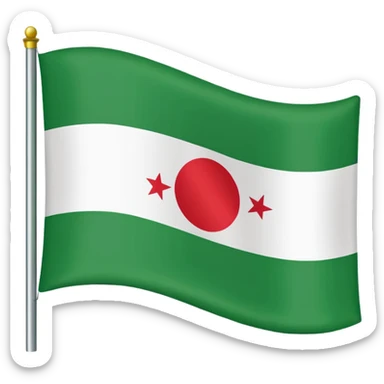 Just do a simple flag I want to put in my bio. Have u seen the panjshir flag do that it’s not in the emojis but make it exactly like the picture don’t add anything else. The colors are green white and black btw with something on the middle search it up and make it in a shape of flag like the emojis sticker