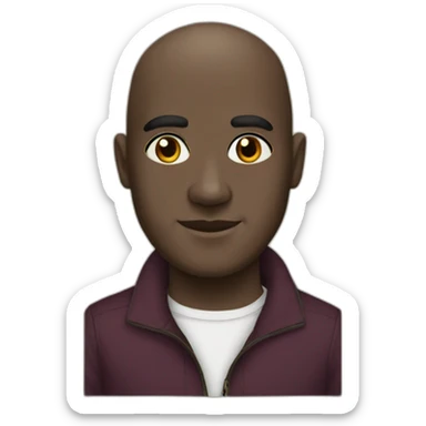Maurice N Leacock bald, dark-skinned and 53 sticker