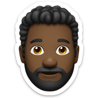 Homme noir gros avec des tresses collées sticker