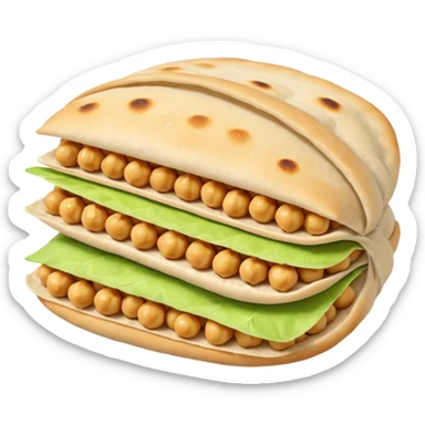 chickpeas pita sticker