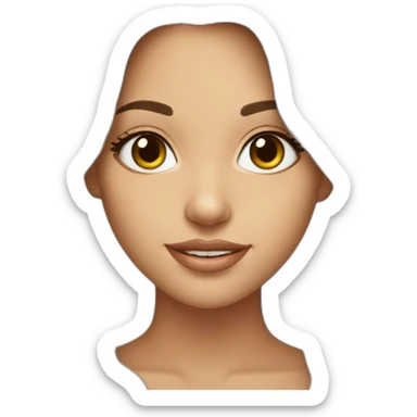 my-beautiful-brunette,-hazel-eyes,-with-beautiful-hair sticker