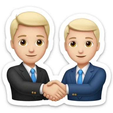 business handshake sticker
