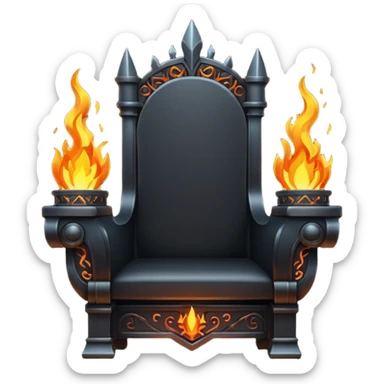 dark fire throne sticker