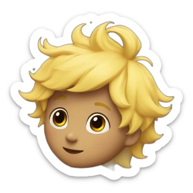 The Little Prince on a planet sticker