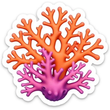 Soft Coral puzzle  sticker