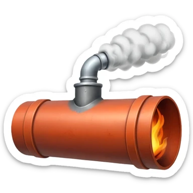 Fuming pipe  sticker