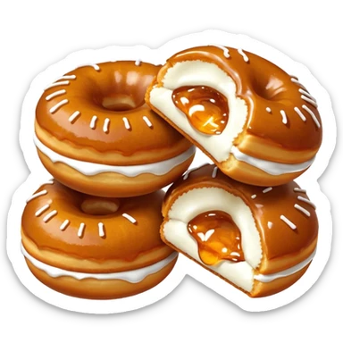 pumpkin Filled Jam Donut Bombs sticker