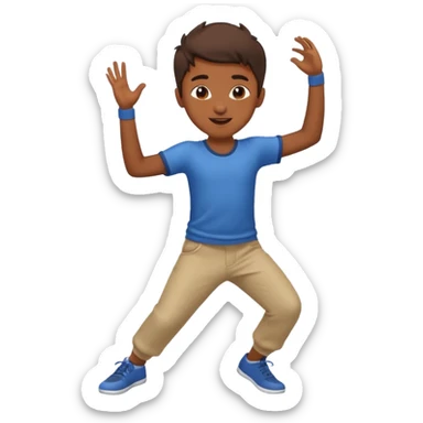 Niño bailando sticker