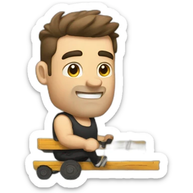 Loglift strongman sticker