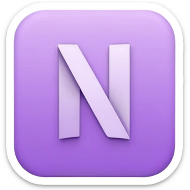 Netflix aesthetic "N" logo in pastel purple sticker