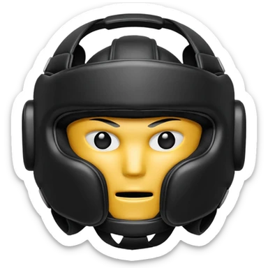 MMA headgear object icon, protective sparring helmet, padded texture, 3D cartoon, mobile game icon style, centered, clean background, no text, no watermark sticker