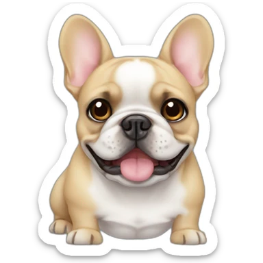 Cute little French Bulldog sticker