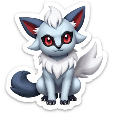 Cool Cute Kawaii Absol-Zorua-Umbreon-Pokemon Full Body  sticker