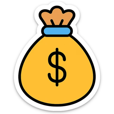 money bag sticker