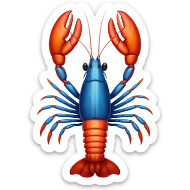 White lobster  sticker