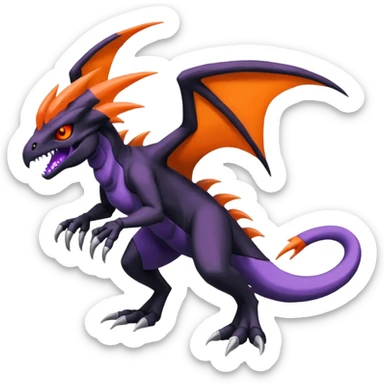 Duskull-Salandit-Darkrai-Palkia-Fakémon-fusion (full body) sticker