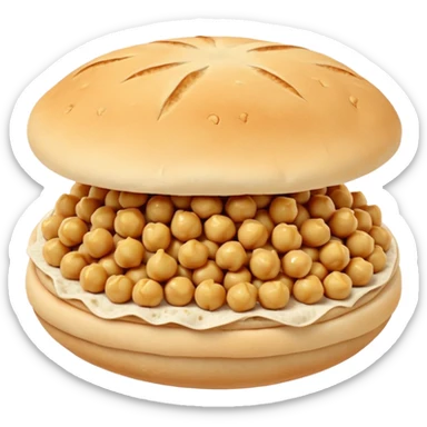 chickpeas pita sticker